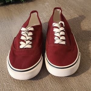 Burgandy Old Navy Canvas Sneakers Size 2